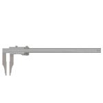 CALIBRO MONOBLOCCO 300 MM BECCHI 90 LETTURA 0,05 CON VITE MICROMETRICA