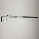 CALIBRO MONOBLOCCO 600 MM BECCHI 100 LETTURA 0,02 CON VITE MICROMETRICA