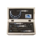 COFANETTO 4 MICROMETRI 0-100 MM LETTURA 0,01