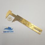 KIT 2 PEZZI CALIBRI DECIMALI IN OTTONE 100 MM PER BOTTONI